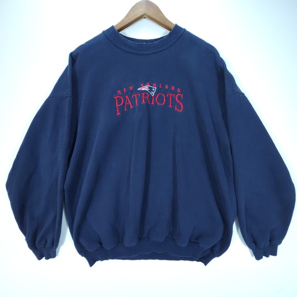 Gildan Other - Vintage Gildan New England Patriots Mens XL Navy Blue Embroidered NFL Sweatshirt
